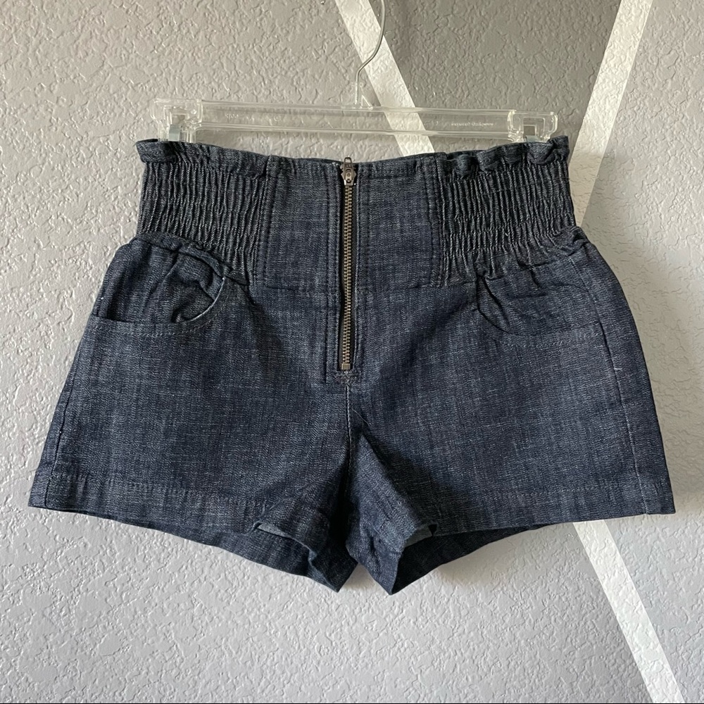 Elastic High Waisted Shorts